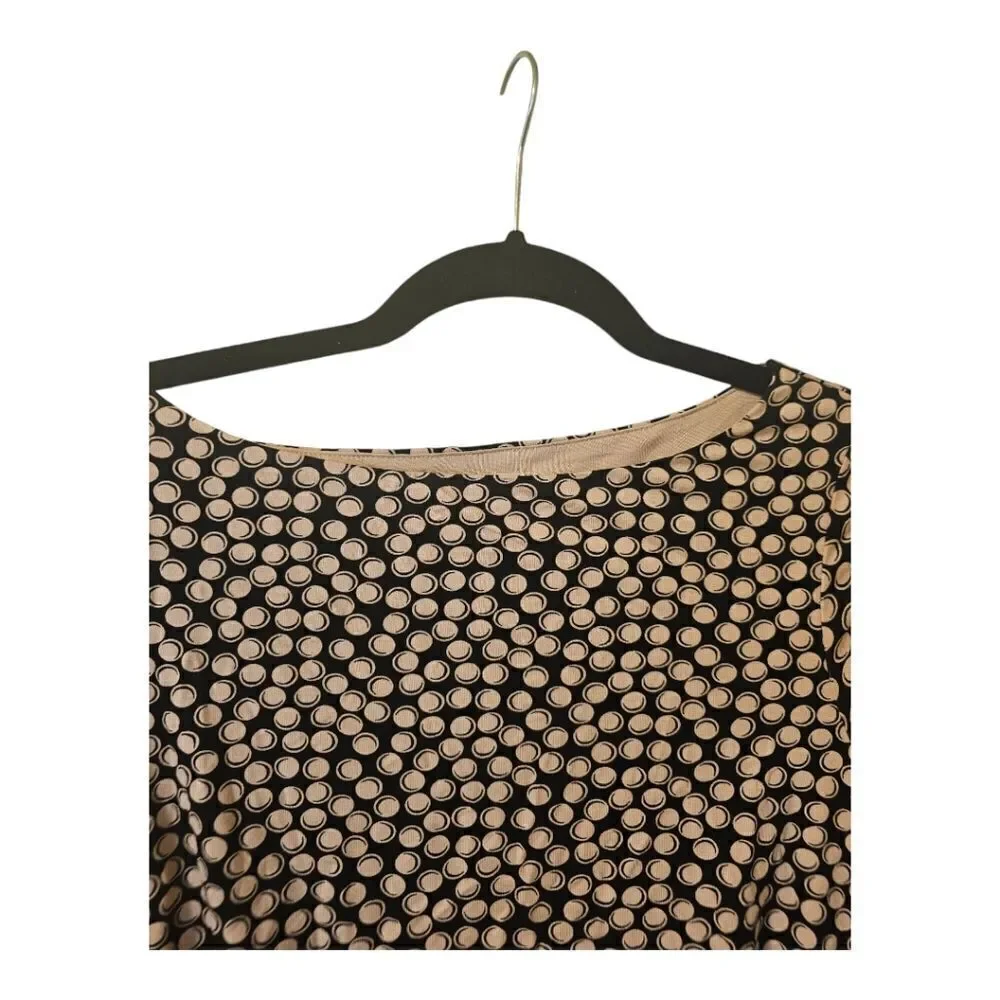 BODEN "Nellie" Pink‎ Black Polka Dot Jersey Dress - Size 4 - Picture 7 of 10